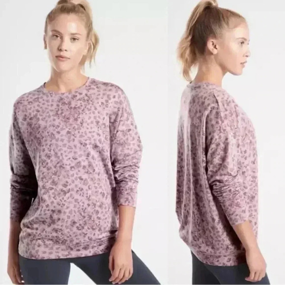 Athleta Crewneck Pullover Sweatshirt Size S - Picture 1 of 8